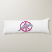 Coussins Longs Dolphin rose de paix (Dos)