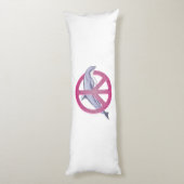Coussins Longs Dolphin rose de paix (Dos (Vertical))