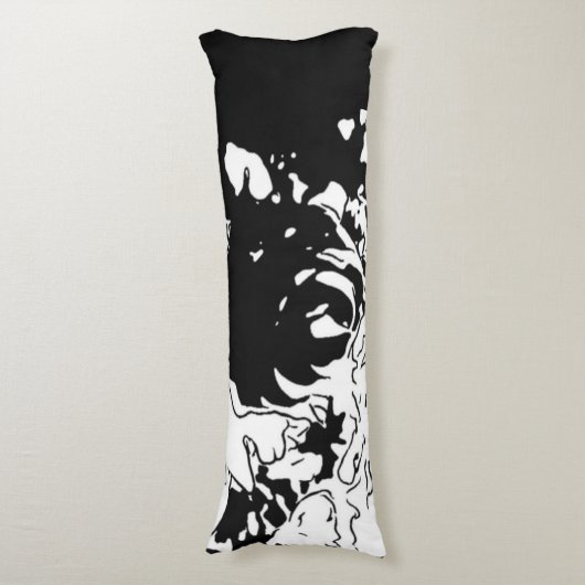 Coussins Longs Doodle de fleurs (devant Vertical)
