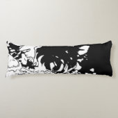 Coussins Longs Doodle de fleurs (Devant)
