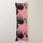 Coussins Longs Doodle de fleurs (Dos (Vertical))