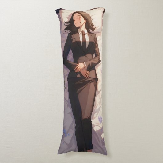 Coussins Longs Dormir femme d'affaires Anime (Devant (Vertical))