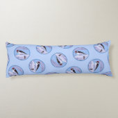 Coussins Longs Downy Pic Aspen Peinture Oiseau Original (Dos)