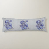 Coussins Longs Dragon bleu (Dos)