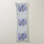 Coussins Longs Dragon bleu (Dos (Vertical))