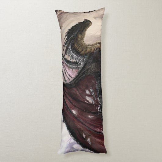 Coussins Longs Dragon Dans La Grotte (Dos (Vertical))