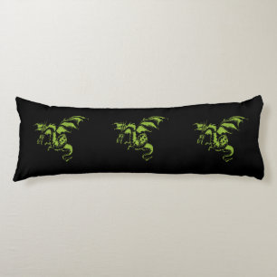 Coussins Longs Dragon Vert