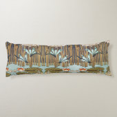 Coussins Longs Dragonflies Water Lilies Marais Art Nouveau (Dos)