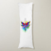 Coussins Longs Dragonfly en arc-en-ciel (Devant (Vertical))