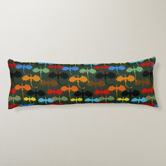 Coussins Longs Dragons Green Flight Imaginaire (Dos)