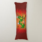 Coussins Longs Dragons - Joyeux Halloween ! Aujourd'hui je vais c (devant Vertical)