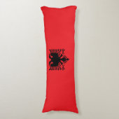 Coussins Longs Drapeau albanais (Devant (Vertical))