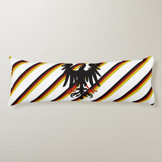 Coussins Longs Drapeau allemand de rayures (Devant)