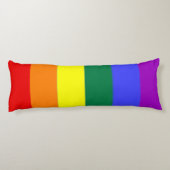 Coussins Longs Drapeau arc-en-ciel LGBT gay pride (Dos)