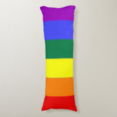 Coussins Longs Drapeau arc-en-ciel LGBT gay pride (Devant (Vertical))