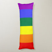 Coussins Longs Drapeau arc-en-ciel LGBT gay pride (Dos (Vertical))