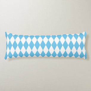 Coussins Longs Drapeau bleu et blanc Bavière Rhombus Motif