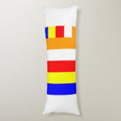 Coussins Longs Drapeau bouddhiste (Devant (Vertical))