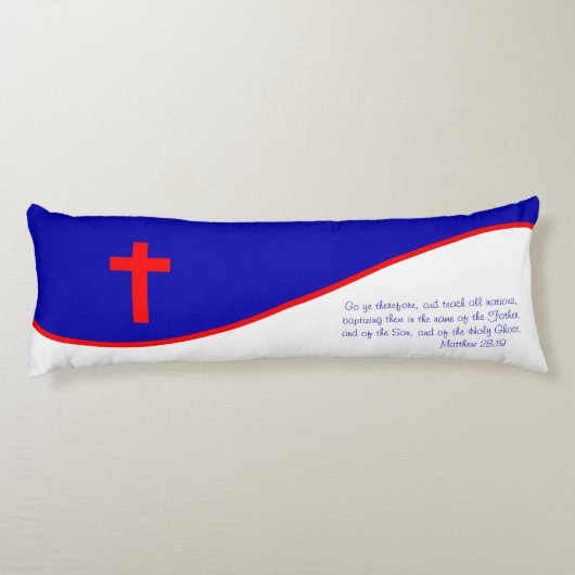 Coussins Longs Drapeau Chrisitan inspiré (Dos)