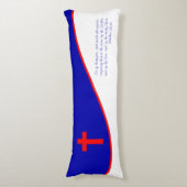 Coussins Longs Drapeau Chrisitan inspiré (Devant (Vertical))