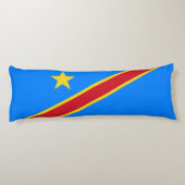 Coussins Longs Drapeau Congo Kinshasa (Dos)