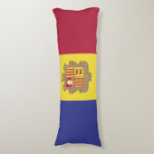 Coussins Longs drapeau d'Andorre (Devant (Vertical))