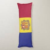 Coussins Longs drapeau d'Andorre (Dos (Vertical))