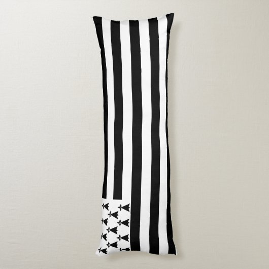 Coussins Longs Drapeau de Bretagne patriotique (Dos (Vertical))