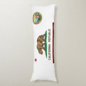 Coussins Longs Drapeau de Californie (Devant (Vertical))