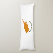 Coussins Longs Drapeau de Chypre (Dos (Vertical))