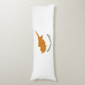 Coussins Longs Drapeau de Chypre (Devant (Vertical))