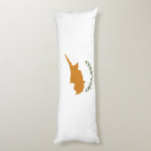 Coussins Longs Drapeau de Chypre (Dos (Vertical))