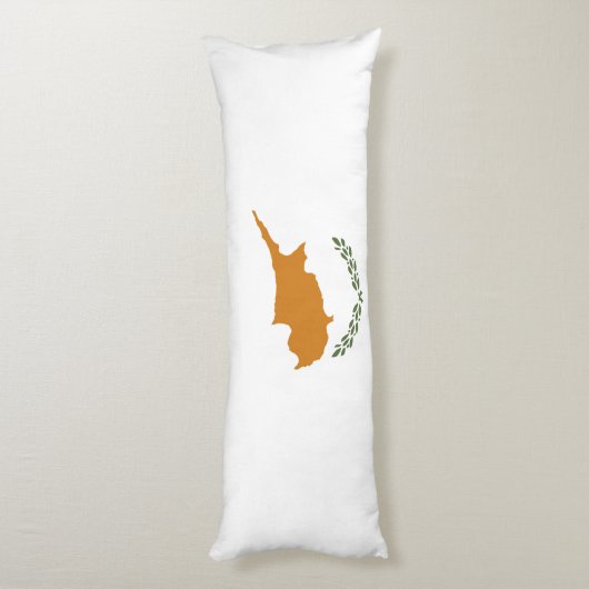 Coussins Longs Drapeau de Chypre (Dos (Vertical))