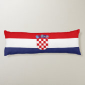 Coussins Longs Drapeau de Croatie (Dos)