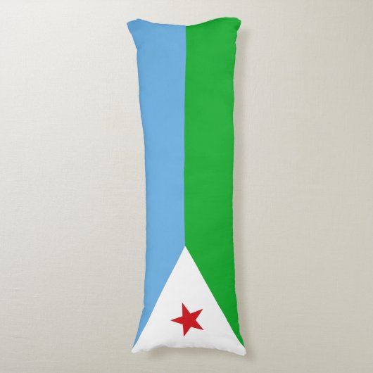 Coussins Longs Drapeau de Djibouti (Devant (Vertical))
