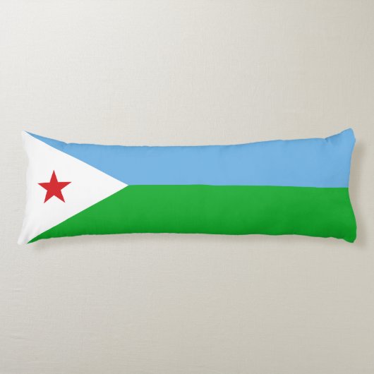 Coussins Longs Drapeau de Djibouti (Devant)