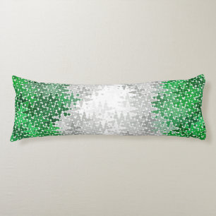 Coussins Longs Drapeau de fierté grisromantique abstrait ondulé t
