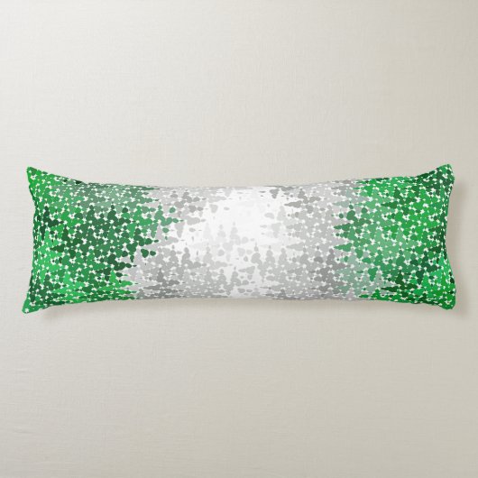 Coussins Longs Drapeau de fierté grisromantique abstrait ondulé t (Devant)