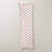 Coussins Longs Drapeau de fierté lesbienne Chai (Dos (Vertical))
