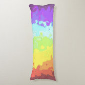 Coussins Longs Drapeau de fierté Neurogenre Abstrait BoHo Psychéd (Devant (Vertical))