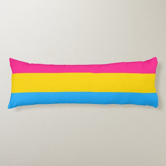 Coussins Longs Drapeau de fierté Pansexual LGBTQ (Devant)