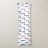 Coussins Longs Drapeau de fierté trans Chai (Dos (Vertical))