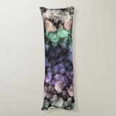 Coussins Longs Drapeau de fierté Uingender Boho Groovy Bulles Écl (Dos (Vertical))