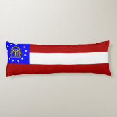 Coussins Longs Drapeau de Géorgie (Dos)