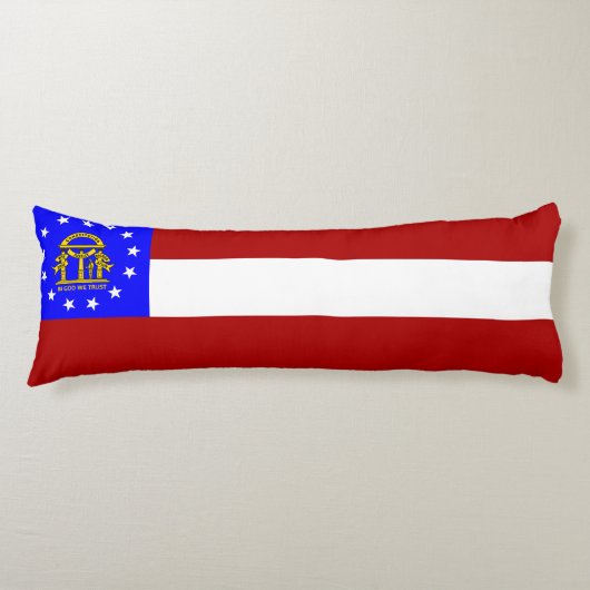 Coussins Longs Drapeau de Géorgie (Devant)