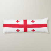 Coussins Longs Drapeau de Géorgie (Dos)