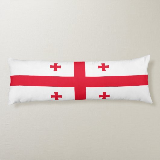 Coussins Longs Drapeau de Géorgie (Dos)