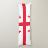 Coussins Longs Drapeau de Géorgie (Dos (Vertical))