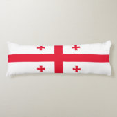 Coussins Longs Drapeau de Géorgie (Devant)