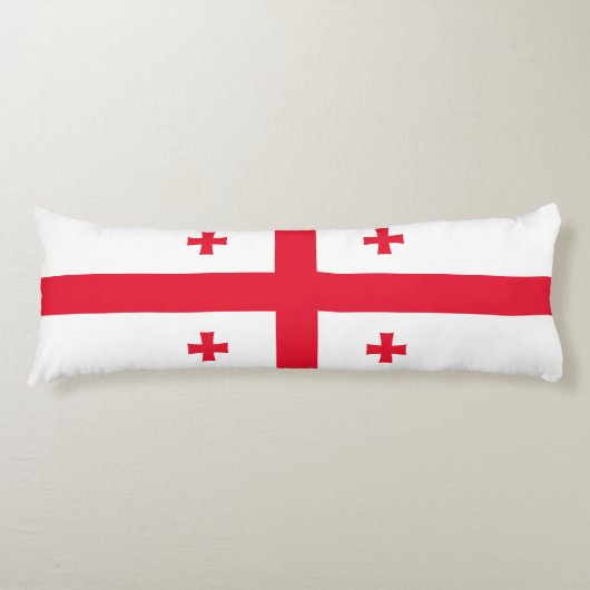 Coussins Longs Drapeau de Géorgie (Devant)